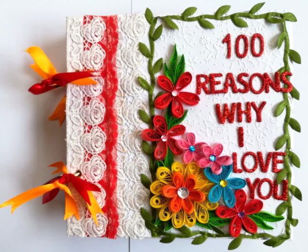 100 Reasons Why I Love You Handmade Scrapbook image 100 Reasons Why I Love You Handmade Scrapbook image