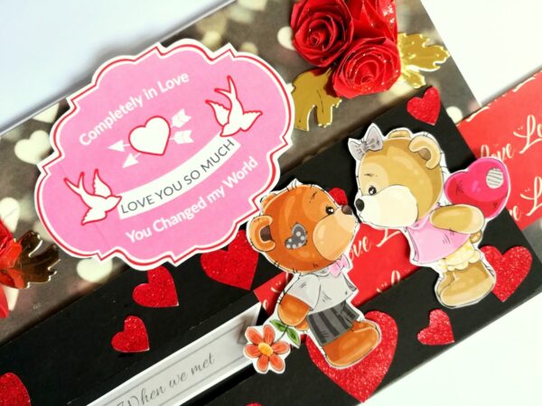 Love Slider Handmade Greeting Card image
