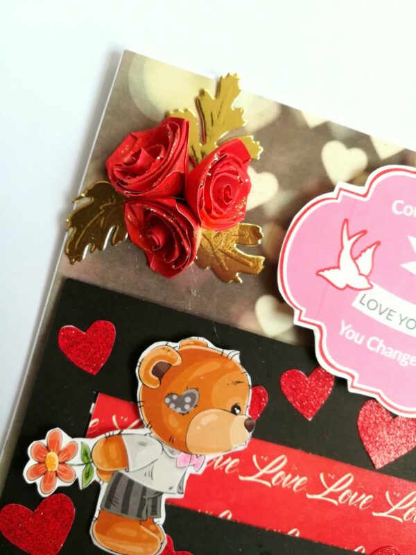 Love Slider Handmade Greeting Card image