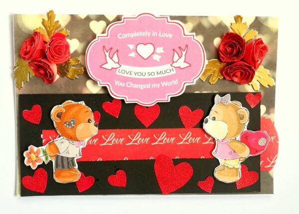 Love Slider Handmade Greeting Card image