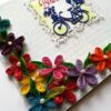 Multicolor Flowers In Corner Birthday Greeting Card image Multicolor Flowers In Corner Birthday Greeting Card image
