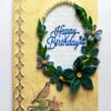 Blue Quilled Corner Flowers Birthday Greeting card image Blue Quilled Corner Flowers Birthday Greeting card image