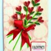 Love Hearts Valentine Day Bouquet Card Handmade image Love Hearts Valentine Day Bouquet Card Handmade image