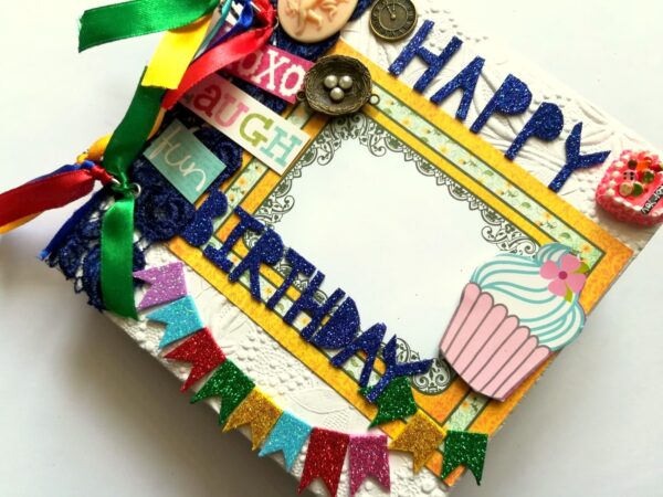 Happy Birthday Scrapbook Album Handmade image Happy Birthday Scrapbook Album Handmade image