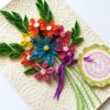Quilled Flowers in Bouquet Greeting Card image Quilled Flowers in Bouquet Greeting Card image