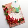 Red Quilled Flowers Love Greeting Card image Red Quilled Flowers Love Greeting Card image