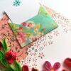 Red Quilled Flowers Love Greeting Card image Red Quilled Flowers Love Greeting Card image