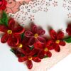 Red Quilled Flowers Love Greeting Card image Red Quilled Flowers Love Greeting Card image