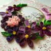 Purple Themed Quilled Flowers Greeting Card image Purple Themed Quilled Flowers Greeting Card image