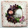 Purple Themed Quilled Flowers Greeting Card image Purple Themed Quilled Flowers Greeting Card image