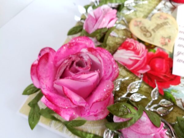 Too Much Love Greeting Card With Sparkling Roses image Too Much Love Greeting Card With Sparkling Roses image