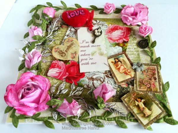 Too Much Love Greeting Card With Sparkling Roses image Too Much Love Greeting Card With Sparkling Roses image