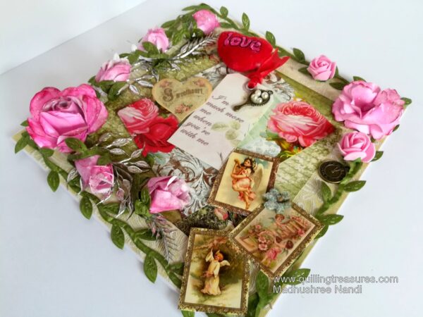 Too Much Love Greeting Card With Sparkling Roses image Too Much Love Greeting Card With Sparkling Roses image