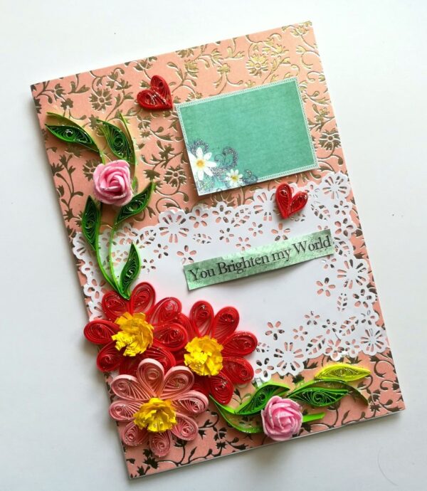 You are my World Handmade Greeting Card image You are my World Handmade Greeting Card image
