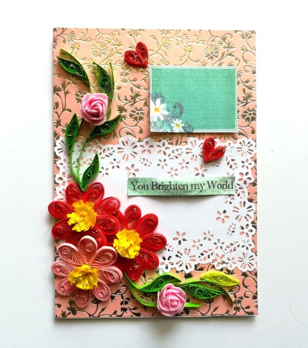 You are my World Handmade Greeting Card image You are my World Handmade Greeting Card image