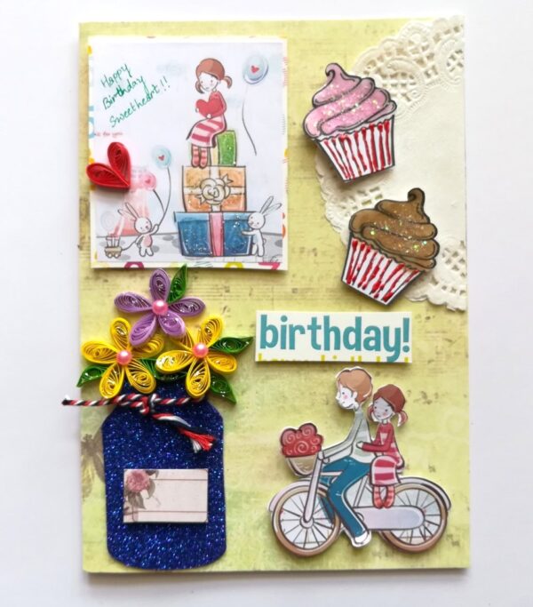 Happy Birthday Sweetheart Greeting Card image Happy Birthday Sweetheart Greeting Card image