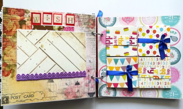 Happy Birthday Celebrate Handmade Scrapbook Album image Happy Birthday Celebrate Handmade Scrapbook Album image