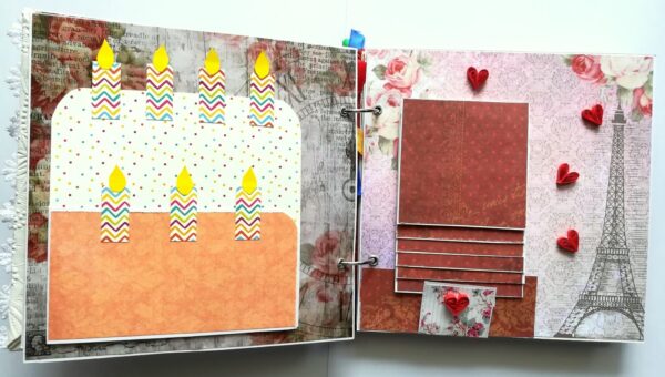 Happy Birthday Celebrate Handmade Scrapbook Album image Happy Birthday Celebrate Handmade Scrapbook Album image