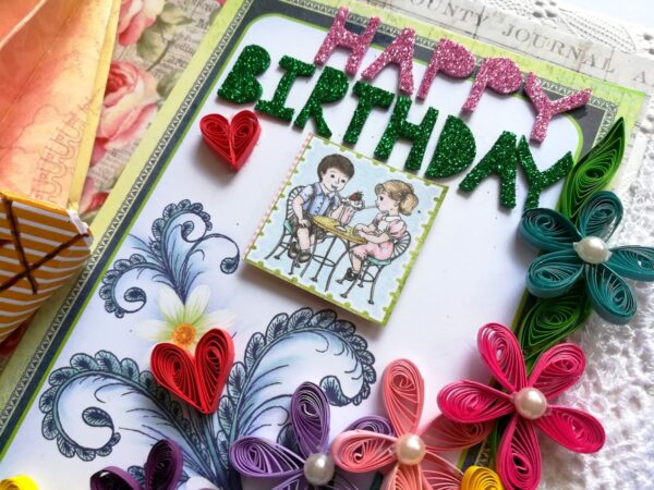 Happy Birthday Celebrate Handmade Scrapbook Album image Happy Birthday Celebrate Handmade Scrapbook Album image