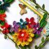 Multicolored Quilled Flowers Mini Scrapbook Greeting Card image Multicolored Quilled Flowers Mini Scrapbook Greeting Card image
