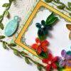 Multicolored Quilled Flowers Mini Scrapbook Greeting Card image Multicolored Quilled Flowers Mini Scrapbook Greeting Card image