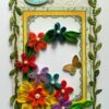 Multicolored Quilled Flowers Mini Scrapbook Greeting Card image Multicolored Quilled Flowers Mini Scrapbook Greeting Card image