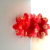 Quilled Red Flowers On Glossy Print image Quilled Red Flowers On Glossy Print image