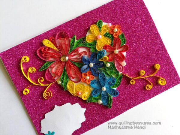 Evergreen Colorful Heart Greeting Card On Sparkling Base image Evergreen Colorful Heart Greeting Card On Sparkling Base image