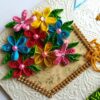 Sparkling Bicycle with Quilled Flower Basket Greeting card image Sparkling Bicycle with Quilled Flower Basket Greeting card image