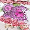 Red Quilled Flowers with Sparkling Stamped Base Greeting Card image Red Quilled Flowers with Sparkling Stamped Base Greeting Card image