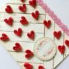Raining Quilled Hearts Greeting Card image Raining Quilled Hearts Greeting Card image