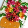 Sparkling Basket Full Quilled Flowers Greeting Card image Sparkling Basket Full Quilled Flowers Greeting Card image