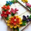Multicolor Flowers Mini Scrapbook Greeting Card image Multicolor Flowers Mini Scrapbook Greeting Card image