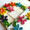 Multicolor Flowers Mini Scrapbook Greeting Card image Multicolor Flowers Mini Scrapbook Greeting Card image