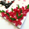 Pink Quilling Flowers Corner Love Greeting Card image Pink Quilling Flowers Corner Love Greeting Card image