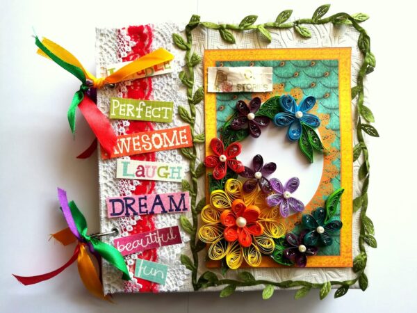 Beautiful Moments Handmade Scrapbook Album image Beautiful Moments Handmade Scrapbook Album image