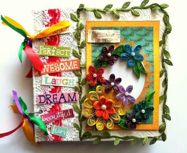 Beautiful Moments Handmade Scrapbook Album image Beautiful Moments Handmade Scrapbook Album image