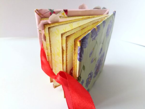 Pocket Mini Handmade Paper Book image Pocket Mini Handmade Paper Book image