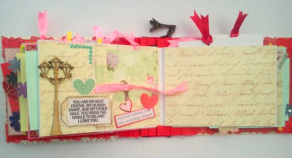 Handmade Love Memory Album cum Scrapbook image Handmade Love Memory Album cum Scrapbook image