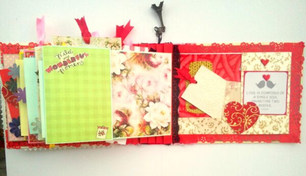 Handmade Love Memory Album cum Scrapbook image Handmade Love Memory Album cum Scrapbook image