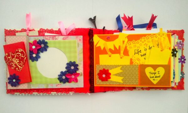 Handmade Love Memory Album cum Scrapbook image Handmade Love Memory Album cum Scrapbook image