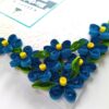 Blue Corner Quilled flowers Greeting card image Blue Corner Quilled flowers Greeting card image