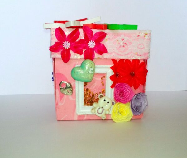Love and Birthday Explosion Box With Battery Light Cake image Love and Birthday Explosion Box With Battery Light Cake image