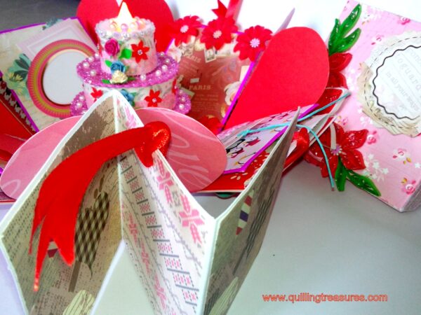 Love and Birthday Explosion Box With Battery Light Cake image Love and Birthday Explosion Box With Battery Light Cake image