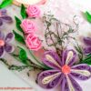 Purple Themed Quilled Greeting Card image Purple Themed Quilled Greeting Card image