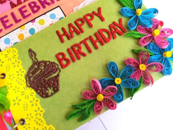 Happy Birthday Cake Shaped Album image Happy Birthday Cake Shaped Album image
