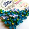 Quilled Corner Birthday Handmade Greeting Card image Quilled Corner Birthday Handmade Greeting Card image