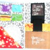 Hot air Balloon Handmade Flowers Mini Scrapbook Greeting Card image Hot air Balloon Handmade Flowers Mini Scrapbook Greeting Card image