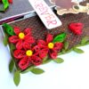 Love theme Quilled Red Flowers Greeting card image Love theme Quilled Red Flowers Greeting card image