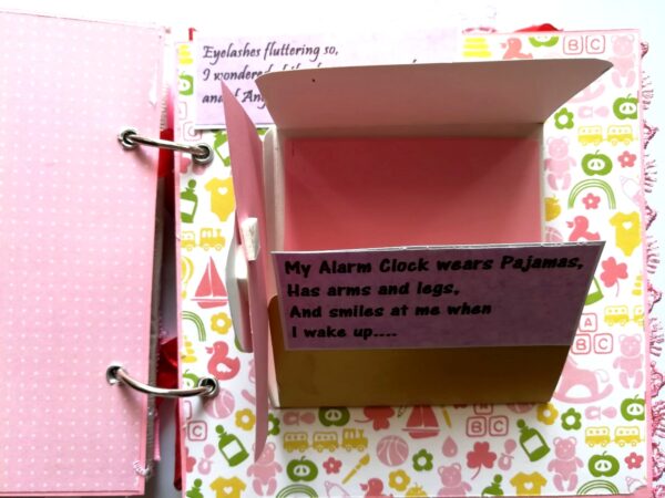 Sparkling Baby Girl Handmade Scrapbook Album image Sparkling Baby Girl Handmade Scrapbook Album image